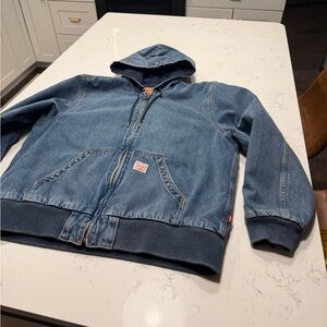 Blue Denim Hooded Jacket Levi’s carpenter coat